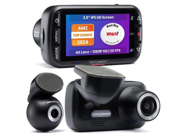 222XR 1080p Dash Cam + Rear Cam HD in Car Mini Camera with Parking Mode, Night Vision, Automatic Loop Recording and File Protection, Reliable and...