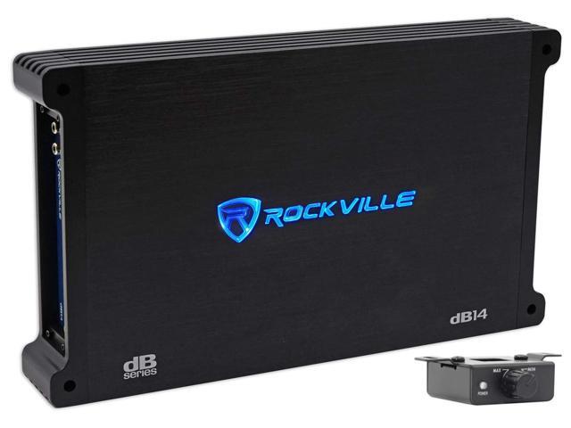 dB14 Mono Car Amplifier, 4000W, Class-D, Dyno-Certified, Subsonic Filter, EQ, Crossover, Bass Remote, Perfect for Subwoofers, and Car Audio