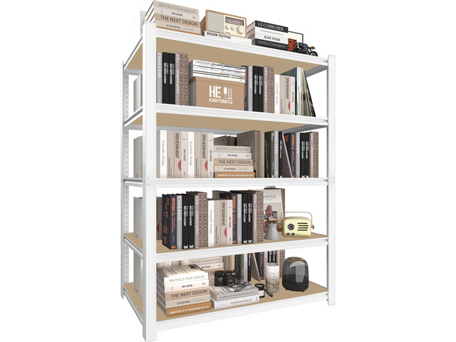 35.4' W x 15.7' D x 72' H 5-Tier Adjustable Book Shelf - Modern Standing Open Bookshelf, Tall Display Bookcase Storage Shelves for Living Room,...