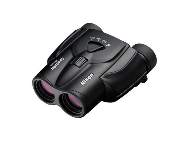 Sportstar Zoom 8-24x25mm Binoculars - Multi-Coated Lenses, Porro Prism Optics, Fast Focus Control - Compact Lightweight Binocular for Sports.