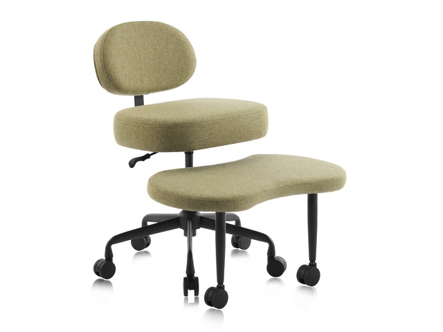 Ergonomic Cross-Legged Meditation Office Chair Wide Criss Cross Kneeling Chair with Wheels, Adjustable Lumbar Support, Ideal for Yoga, Study &...