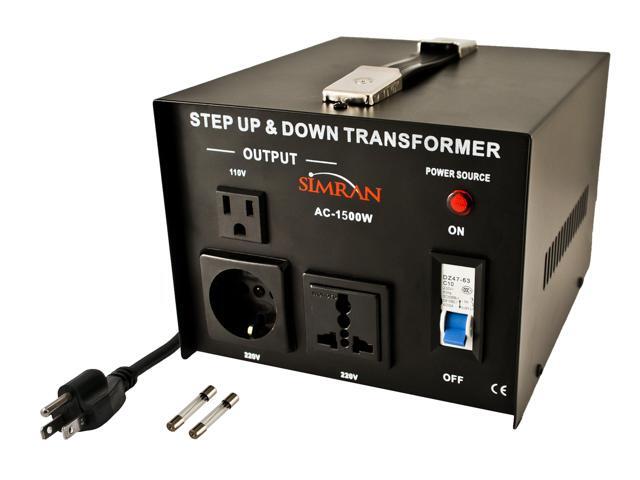 AC-1500 Step Up/Down Voltage Converter Transformer 110V/220V - 1500 Watts