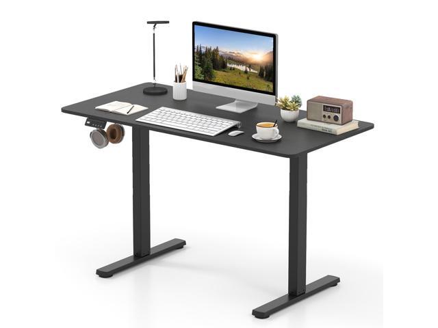 48' x 24' Electric Standing Desk, Ergonomic Height Adjustable Sit to Stand Desk with LED Display & 2 Memory Height Settings, Headphone Hook, Home...