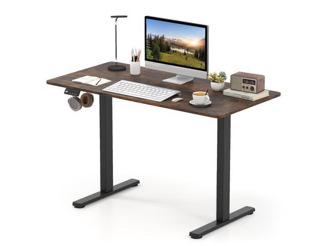 48' x 24' Electric Standing Desk, Ergonomic Height Adjustable Sit to Stand Desk with LED Display & 2 Memory Height Settings, Headphone Hook, Home...