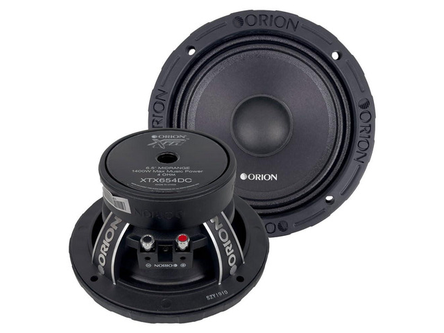 XTR XTX654DC High Efficiency 6.5' Mid-Range Dust Cap Loudspeakers, 1400W Max Power, 350W RMS, 4 Ohm, 1.5' Voice Coil - Pro Car Audio Stereo,...