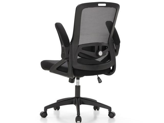 Ergonomic Mesh Office Desk Chair High Back, 360° Swivel Rocking Executive Computer Chair with Flip-up Armrests, Height Adjustable Lumbar Support,.