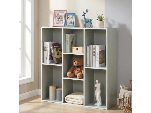 Haven 7-Shelf Tall Bookshelf, Floor Standing Modern Bookcase Storage Organizer with Vertical Open Shelves for Home Office, Living Room & Bedroom...