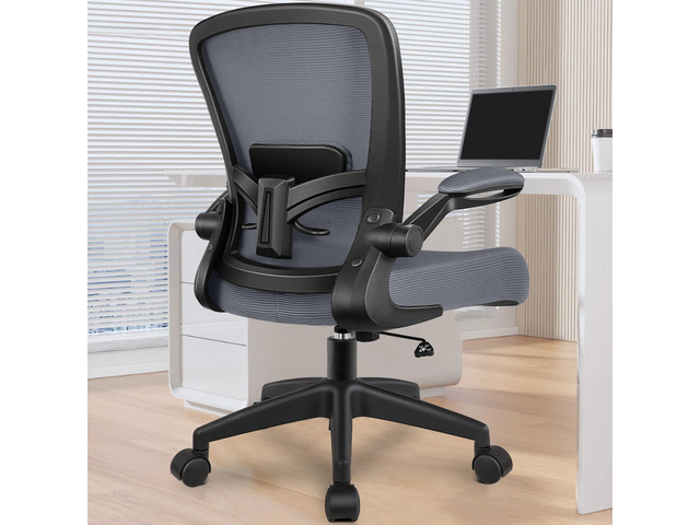 Office Chair, Ergonomic Desk Chair Breathable Mesh Chairs Adjustable High Back Lumbar Support Flip-up Armrests, Executive Rolling Swivel Comfy...