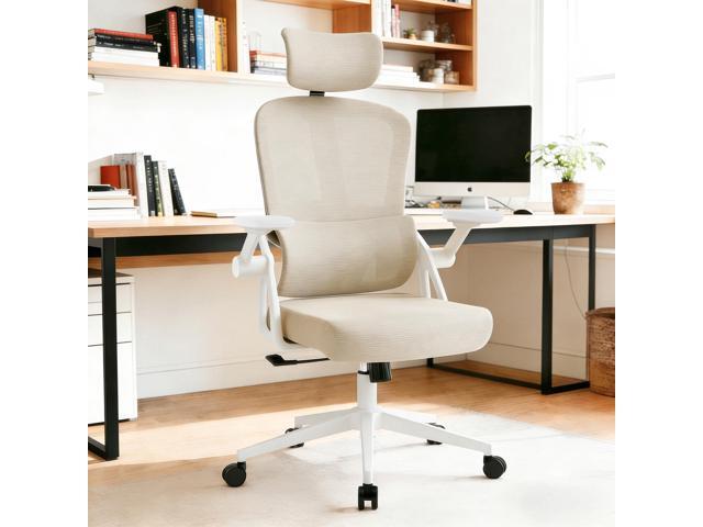 Ergonomic Office Chair, 350 LBS High Back Mesh Desk Chair with Adjustable Headrest, Adaptive Lumbar Support, Comfortable Computer Chair for Home...