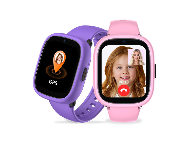 K3 Kids Smart Watch with GPS and Phone, 1.7 Inch HD 4G Smartwatch with Video Calls, WiFi, SOS, Music, Alarm Clock, School Mode, IP68 Waterproof ...
