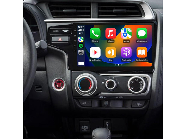 Car Stereo Fit for Honda Fit 2014 2015 2016 2017 2018, 9 inch Touch Screen Car Radio Receiver with Carplay Android Auto WiFi GPS Navigation...