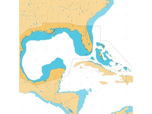 Reveal Coastal - Gulf of Mexico and The Bahamas, Map Card for Marine GPS Navigation