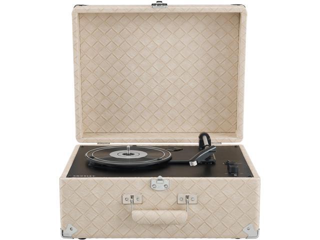 CR6253B-LT Anthology Vintage 3-Speed Bluetooth in/Out Suitcase Turntable, Light Tan