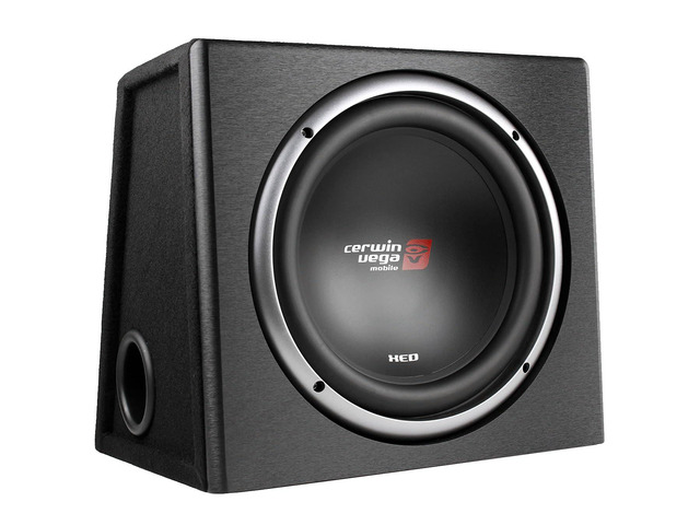 CERWIN-VEGA! Mobile XE12SV XED Series 12-Inch Subwoofer with Loaded Enclosure High Power Bass System for Car Audio