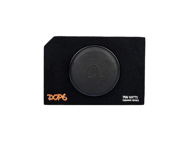 Dynamis DCP6 6.5 inch 600 Watts 4-Ohm Shallow Mount Flat Enclosed Sub woofer in Ported Vented Box for Tight Spaces in Cars and Trucks, Slim Thin...