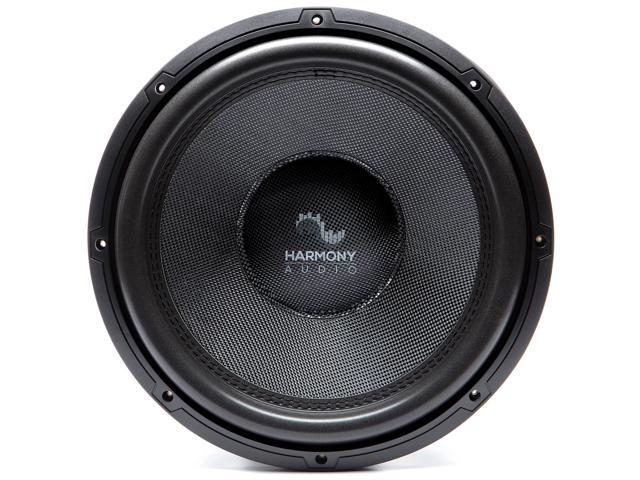 HA-C154 Car Stereo Competition Carbon 15' Sub 2800W Dual 4 Ohm Subwoofer