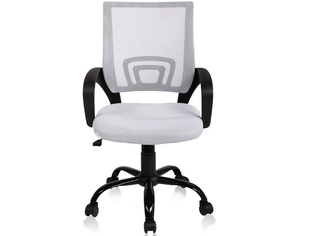 Office Chair Desk Chair Computer Chair Ergonomic Mid Back Mesh Chair with Lumbar Support & Armrest Modern Adjustable Height Swivel Task Executive...