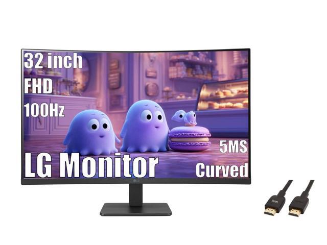 32 inch Curved Monitor, FHD VA Display, 100Hz, 5ms, AMD FreeSync, Dynamic Action Sync, Black Stabilizer, Reader Mode, Flicker Safe, Auto Input...