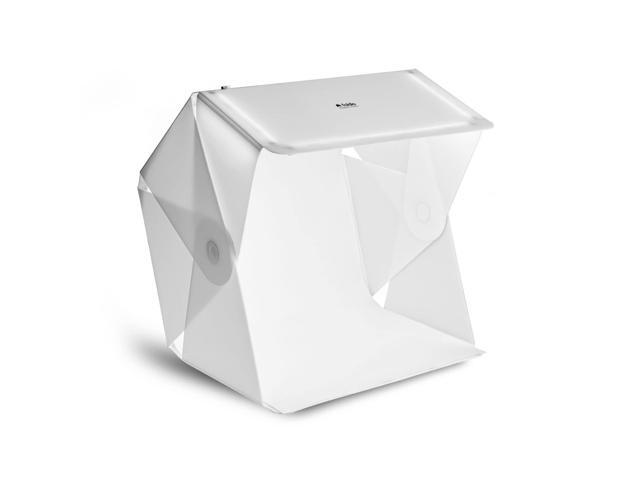 Foldio3-25Inch Product Photography Light Box, 65W High Powered Dimmable LED Light, CRI 98+, Foldable, White PP & Black Flocking Background...