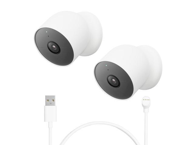 Nest Cam Outdoor or Indoor, Battery - 2nd Generation 2 Pack with Extra Replacement Cable