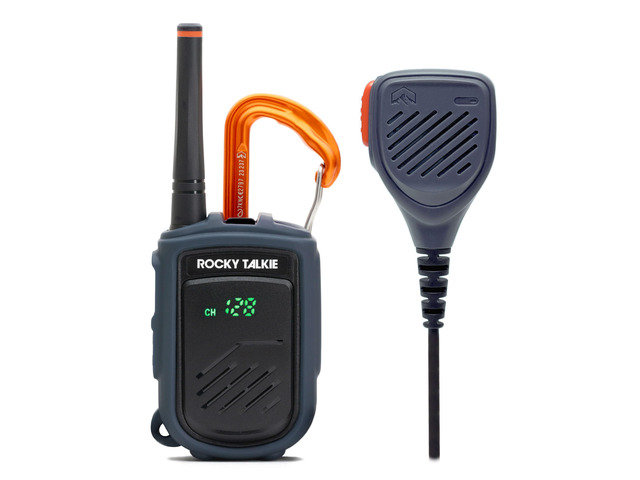 Mountain Radio with Waterproof Handmic - Long Range Walkie Talkie, FRS Handheld Radio, 4 Day Battery Life, Max Durability, 1 Pack
