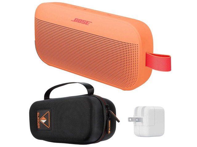 SoundLink Flex Portable Bluetooth Speaker (2nd Gen), Outdoor Speaker with Hi-Fi Audio, Up to 12 Hours Battery, Waterproof and Dustproof, + Slinger...