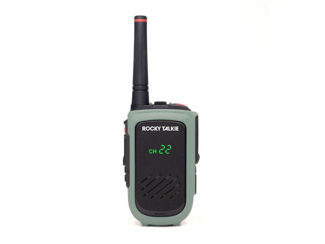 5 Watt Radio - GMRS Radio with IP67 Waterproofing, Long Range Walkie Talkie, NOAA Weather Alerts, 5 Day Battery Life,1 Pack