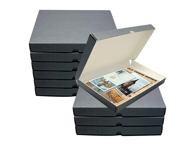 Folio Storage Box, Clamshell Design with Metal Edge. 13.5x19.5x1.75 Inches, Archival Boxboard, Preserve Photos, Cards, Magazines, Documents, Art,...