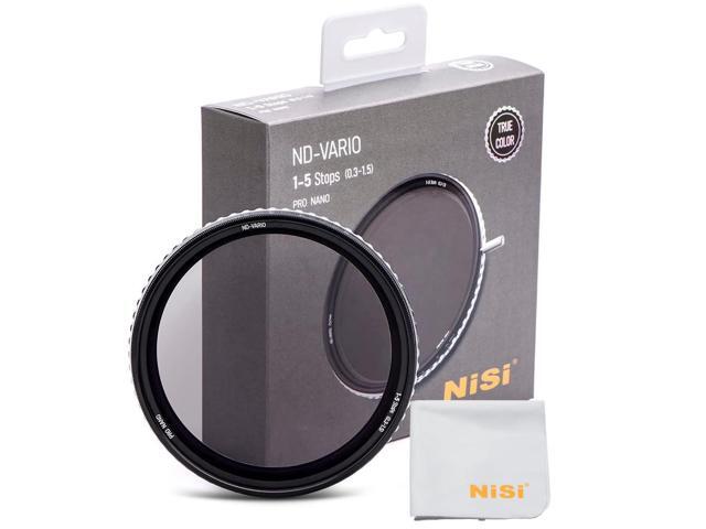 77mm Swift True Color ND-Vario + Cleaning Cloth - Variable ND Filter 1-5 Stops (ND2-ND32), w/Lens Case and Lens Cap - Compatible with Swift System...