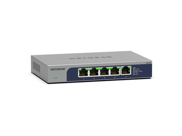 5-Port Multi-Gigabit Ethernet Unmanaged Network Switch (MS105) - with 5 x 1G/2.5G, Desktop or Wall Mount