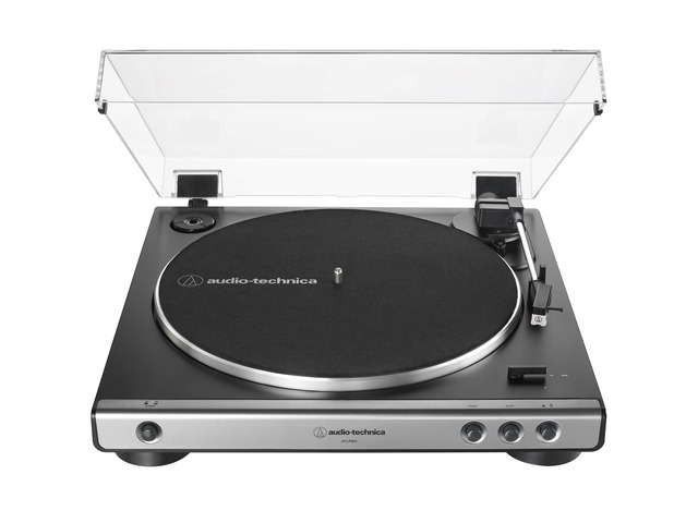 AT-LP60X-GM Fully Automatic Belt-Drive Stereo Turntable, Gunmetal/Black, Hi-Fidelity, Plays 33-1/3 and 45 RPM Vinyl Records, Dust Cover,...