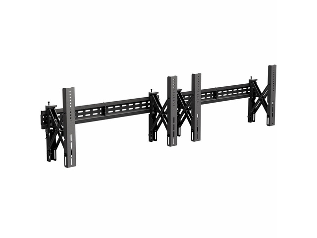 Pop-Out Steel Video Wall Mounts, Fits 2 TV Screens 37 to 90 inches, Wide VESA Range and Screen Leveling, Holds up to 154 lbs per TV, 2 Mounts,...