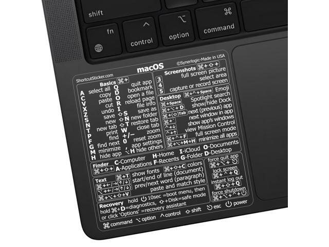 (100pcs) Mac OS Shortcuts Sticker for Air/Pro Keyboard Stickers for macOS Laminated Vinyl MacBook Cheatsheet MacBook Shortcuts 2026...