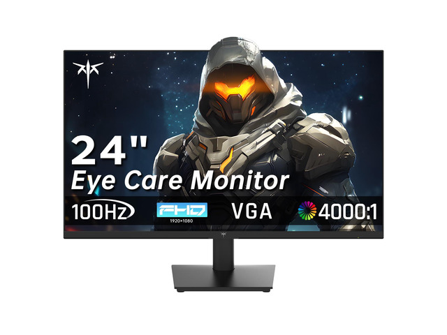 24 Inch FHD 1080P 100Hz Computer Monitor, VA Panel FreeSync PC Gaming Monitor, HDMI VGA Ports, HDR, 4000:1 Contrast, LowBlue Mode, Ergonomic Tilt...