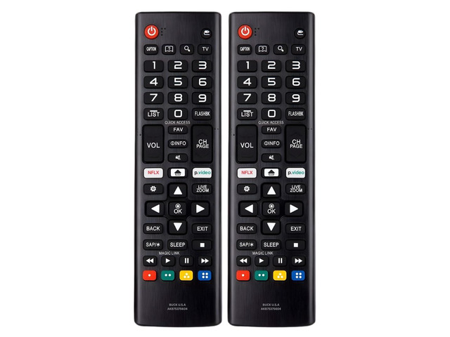 2 Pack AKB75375604 LG TV Remote Control Replacement for Smart TV - Easy Setup Remote, Streaming Shortcuts - Works with LG 4K, UHD, LED, OLED Smart...