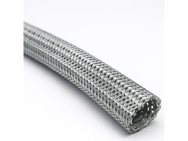 1' Hook Self Closing Sleeve Braid Wrap Around Sleeving Flame Retardant Flexible Mesh Cord Cover Cable Protector Wire Organizer - 50 Feet - Gray