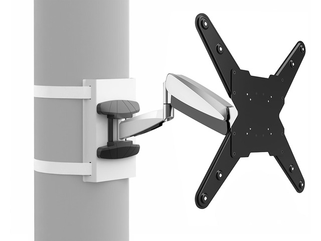 Exposed Column 40 to 70 inch TV Pneumatic Arm Pillar Mount for LED LCD Plasma Screens, Silver, Mount-TVCL1