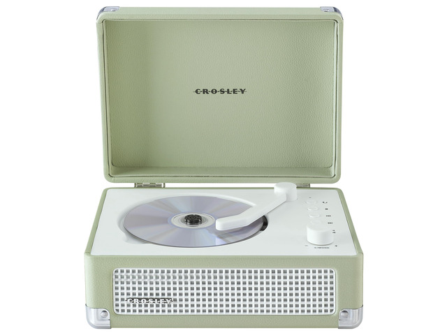 CR3505A-MT Cruiser Retro Portable CD Player with Stereo Bluetooth Speakers and FM Radio, Mint