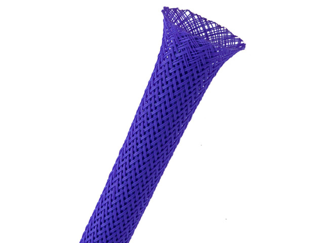 1/8' PET Expandable Braided Sleeving - Color: Dark Purple - Length: 1000FT