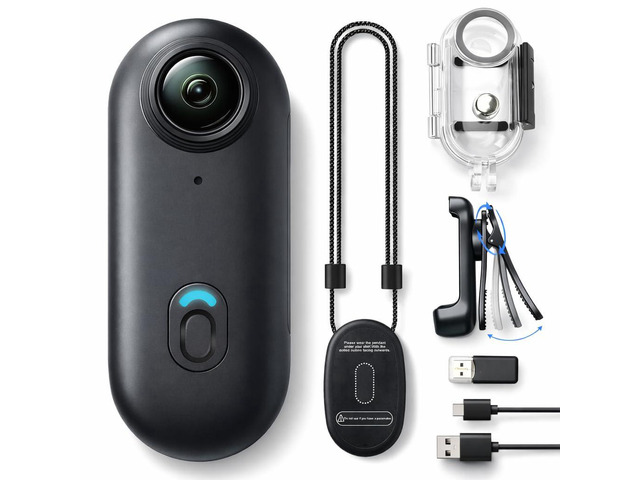 4K Mini Wearable Body Camera, Clip-On POV Action Cam with Magnetic Lanyard, Rotating Back Clip, 150° Wide Angle, Waterproof Case to 131ft, WiFi App...
