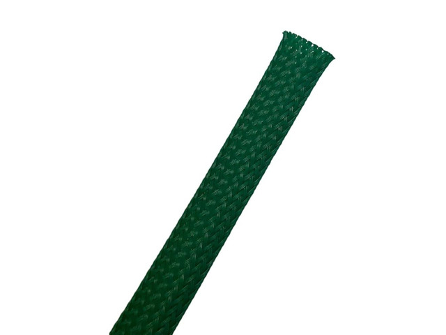 PET Expandable Braided Sleeving - 1-1/2 Inch - 100 Feet Long - Green Cable Sleeve Automotive Wire Loom, Cable Wrap, Cord Protector from Pets, Cable...