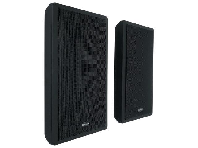 RockSlim Pair Black 5.25' 240W Home Theater Speakers, 8 Ohm, Slim Wall-Mount Design, Clear Audio, Durable Build, for Home Theater Enthusiasts