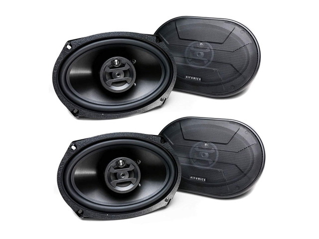 Zeus ZS-693, 800 Watt 6 x 9 Inch 3 Way Car Audio Coaxial Speakers, 2 Pairs, Black