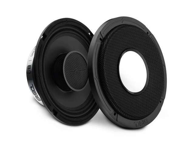 PRO-HY8MSL 8' Shallow Hybrid Mid-Range Car Audio Loudspeaker with Built-in Driver and Grill Included 400W Max 200W RMS 8 Ohms (1 Speaker)