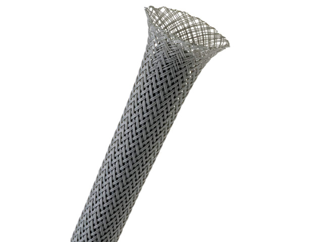 1.5' PET Expandable Braided Sleeving - Color: Gray - Length: 40FT