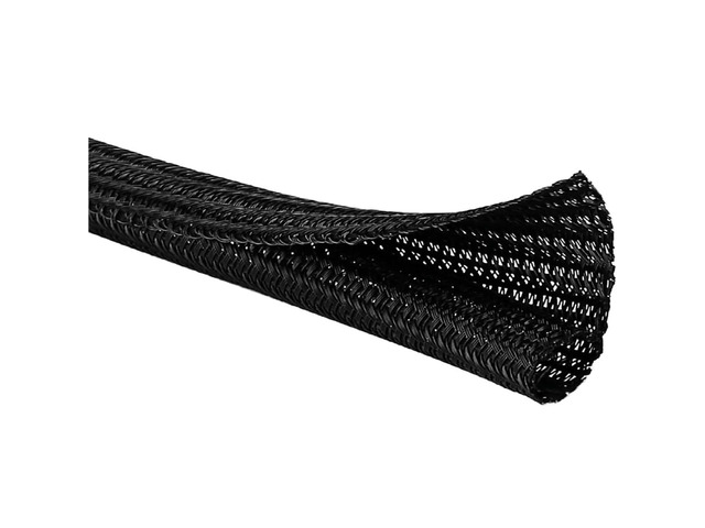 25 Ft - 1.25' Inch Braided Cable Sleeve - Self Closing Split Wire Wrap Cord Hider Organizer Wire Loom Tubing Cover for Automotive, Industrial Cable...