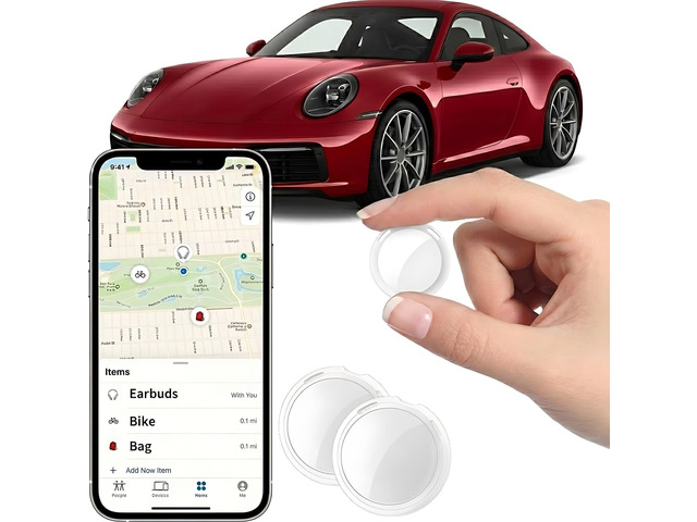 2 Pack GPS Tracker for Vehicles for Apple Find My Car Locator Tag iOS Only Mini Real-Time Hidden Car Tracker Tag Undetectable Tracking Device for...