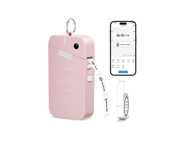 Label Maker, S001 Portable Bluetooth Label Maker Machine with Tape Thermal Label Printer for Home, Office, School Organization, Wireless Mini...