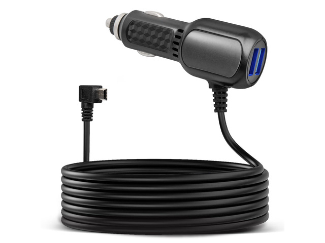 Mini-B USB Dash Cam Power Cord 90° Right Angle for Rexing V1/V1P/Pro/V5/V3, Byakov S6, Rove R2-4K NOT for Micro USB or Type-C10