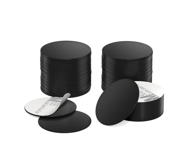 30pcs NFC Tags Black NTAG215 NFC Coins Tag NFC Stickers Round Adhesive Back NFC Cards 25mm Rewritable, 504 Bytes Memory, 13.56MHz, Perfect for NFC...